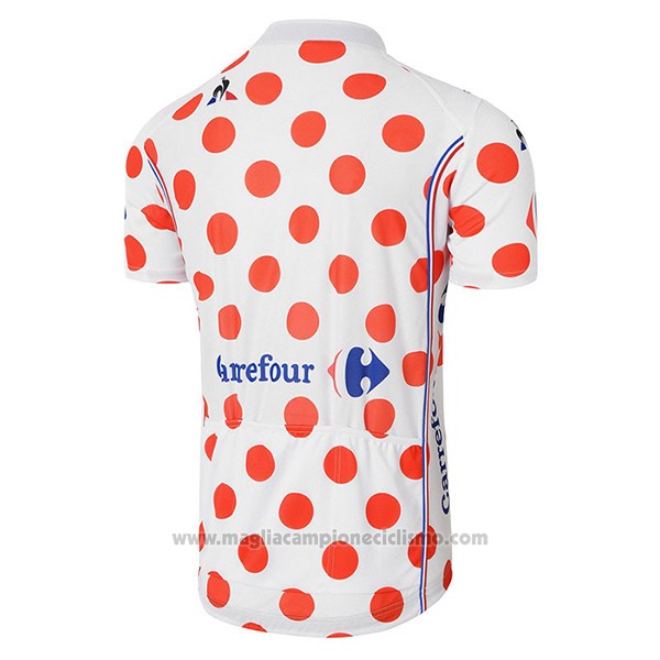 2017 Abbigliamento Ciclismo Tour de France Bianco e Rosso Manica Corta e Salopette